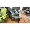 Image 2 : GROUP OF 4 C.R. PLASTICS ADIRONDACK STYLE CHAIRS, VARIOUS COLOURS.