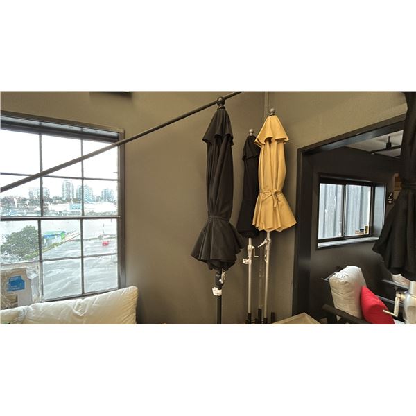 9' BLACK UMBRELLA, NO BASE.