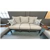 Image 2 : 5 PIECE PATIO SET. ASHLEY FURNITURE. 78" SOFA, 54" LOVESEAT, 2 SIDE CHAIRS, 48" COFFEE TABLE.