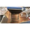 Image 3 : FIG & CHERRY BLUE RECLINING LOUNGE SEAT.