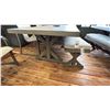 Image 3 : ASHLEY FURNITURE 5 PIECE PATIO DINING SET. 84" X 42" TABLE, DOUBLE BENCH SEAT, 3 ALUMINUM FRAMED