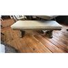 Image 6 : ASHLEY FURNITURE 5 PIECE PATIO DINING SET. 84" X 42" TABLE, DOUBLE BENCH SEAT, 3 ALUMINUM FRAMED