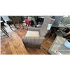 Image 3 : ASHLEY FURNITURE PATIO SET. 2 SYNTHETIC WICKER CUSHIONED CHAIRS, 22" SQUARE SIDE TABLE, W/ SMALL
