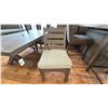 Image 4 : ASHLEY FURNITURE PATIO DINING SET. 5 PIECE, 84" X 42" TABLE, DOUBLE BENCH, 2 CHAIRS,