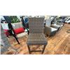 Image 4 : ASHLEY FURNITURE FIRE TABLE PATIO SET. 56" X 56" FIRE TABLE, 6 TALL STOOLS, W/DECORATIVE CANDLE