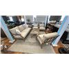 Image 1 : ASHLEY FURNITURE 6 PIECE PATIO SET, 81" SOFA, 3 SIDE CHAIRS, 48" COFFEE TABLE,