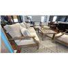 Image 6 : ASHLEY FURNITURE 6 PIECE PATIO SET, 81" SOFA, 3 SIDE CHAIRS, 48" COFFEE TABLE,