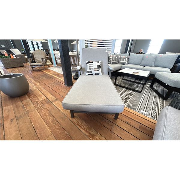 ASHLEY FURNITURE VISOLA RECLINING CHAISE LOUNGE W/ CUSHIONS. RETAIL $1,700