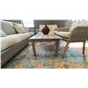 Image 11 : ASHLEY FURNITURE 5 PIECE PATIO SET. 82" SOFA, 58" LOVESEAT, 2 SIDE CHAIRS, 44" COFFEE TABLE,
