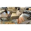 Image 5 : ASHLEY FURNITURE 5 PIECE PATIO SET. 82" SOFA, 58" LOVESEAT, 2 SIDE CHAIRS, 44" COFFEE TABLE,