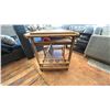 Image 3 : 38" WOOD SERVING CART