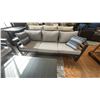 Image 2 : ASHLEY FURNITURE 5 PC PATIO SET. 78" SOFA, 55" LOVESEAT, 39" COFFEE TABLE. 2 CHAIRS, INC CUSHIONS.