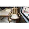 Image 3 : ASHLEY FURNITURE 5 PC PATIO DINING SET. 7' X 42" DINING TABLE, 2 SWIVEL ROCKER DINING CHAIRS, 2