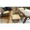 Image 4 : ASHLEY FURNITURE 5 PC PATIO DINING SET. 7' X 42" DINING TABLE, 2 SWIVEL ROCKER DINING CHAIRS, 2