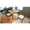 Image 3 : ASHLEY FURNITURE 3 PC PATIO DINING SET. 42" SQUARE TABLE WITH 2 CHAIRS. INC FAUX PLANT. RETAIL $2800