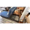 Image 4 : ADJUSTABLE CHAISE LOUNGE. BLUE CUSHION. WITH PILLOW