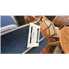 Image 6 : ADJUSTABLE CHAISE LOUNGE. BLUE CUSHION. WITH PILLOW