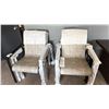 Image 1 : SET OF 7 MALLIN STACKING ALUMINUM FRAME PATIO CHAIRS. BLACK FRAME. MODEL MDC-TY100-B