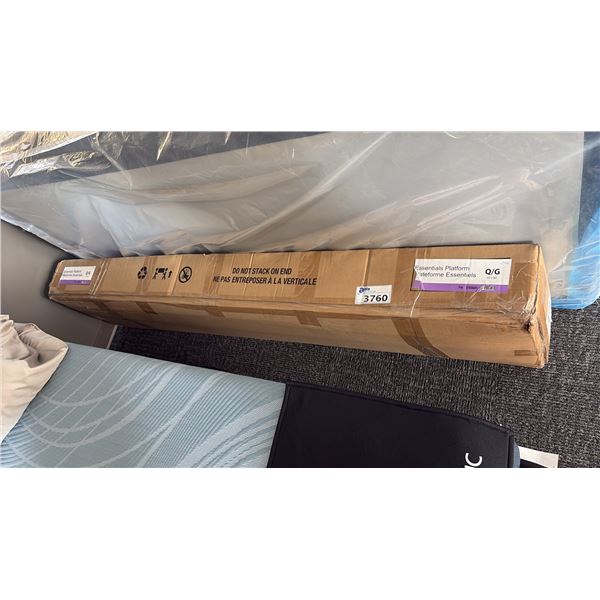 SEALY ESSENTIAL QUEEN SIZE PLATFORM BED BASE.
