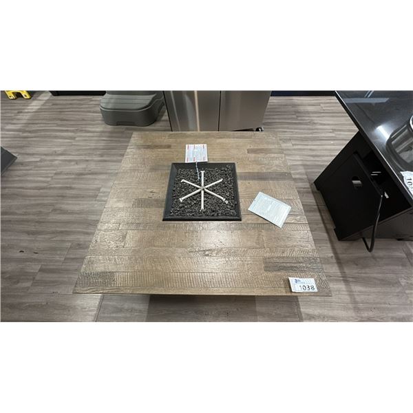 AMERICAN FYRE DESIGN NATURAL GAS. 44" X 44" FIRE TABLE