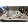 Image 1 : HOT SPRINGS HIGHLIFE 5 SEAT HOT TUB. ENVOY MODEL. 55 JETS. 455 GALLON. FRESH WATER MONITORING