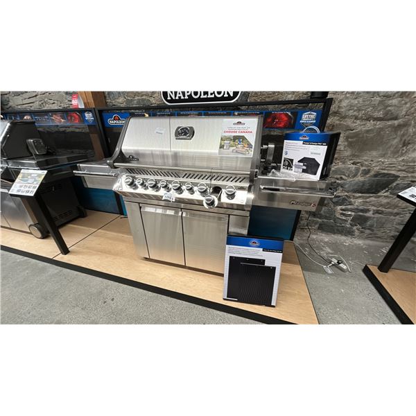 NAPOLEON PRESTIGE PRO 665. 99,000 BTU, 8 BURNERS, NATURAL GAS, INFRARED SIDE GRILL.