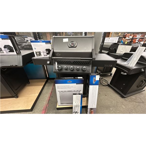 NAPOLEON PHANTOM ROGUE PRO-S 425 PROPANE GAS GRILL W/ INFRARED SIDE BURNER, ILLUMINATED KNOBS,