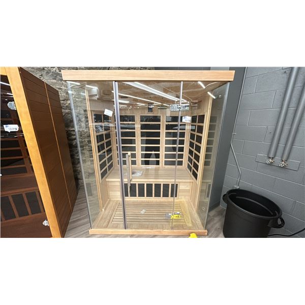 WESTINGHOUSE 3 PERSON SAUNA, MODEL WES43-3100, INFRARED HEATER, DIGITAL REMOTE CONTROL, SPEAKER