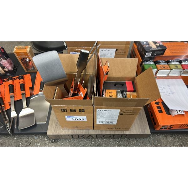 BBQ ACCESSORY PACK RETAIL APPROXIMATELY $390. WIFI MEATER PRO, BOTTLE OPENER, 5X SPICE,