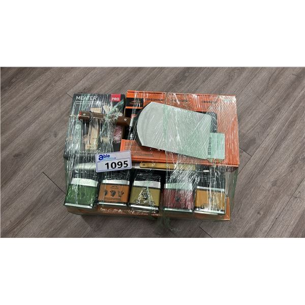 BBQ ACCESSORY PACK RETAIL $445. MEATER PRO (WIRELESS TEMP READING) SPICES, CLEANING KIT, TOOLS,