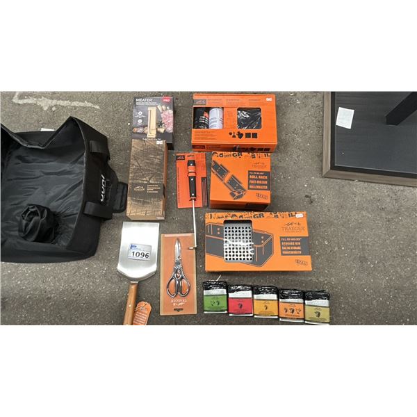 BBQ ACCESSORIES PACK, RETAIL $500, MEATER PRO (WIRELESS TEMP READING), CLEANING KIT, CLEANER, TOOLS,