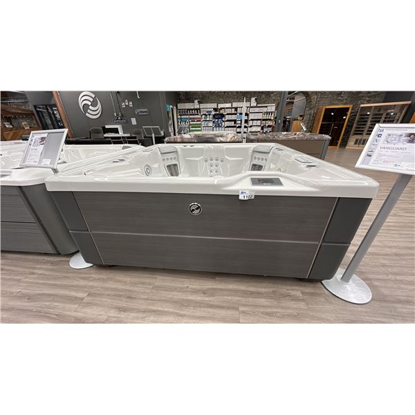 HOTSPRINGS HIGHLIFE VANGUARD 6 SEAT HOT TUB. 42 JETS, 375 GALLONS, SPA APP W/ CONNECTED SPA KIT,