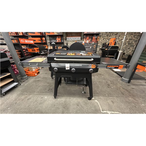 TRAEGER FLATROCK GRIDDLE. PROPANE. MODEL TF3CN59AN. 3 ZONE FLAT TOP GRILL.