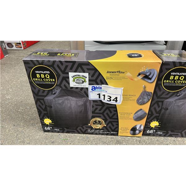 LARGE 68" VENTILATED BBQ GRILL COVER.