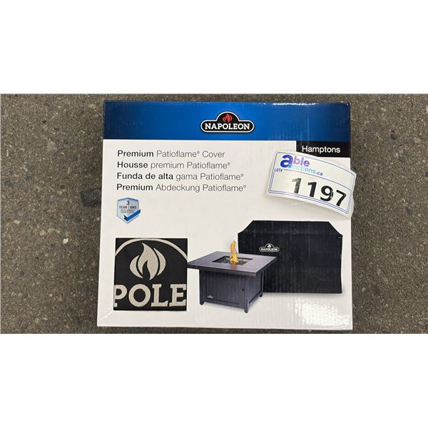 NAPOLEON PREMIUM PATIOFLAME COVER.  HAMPTONS.