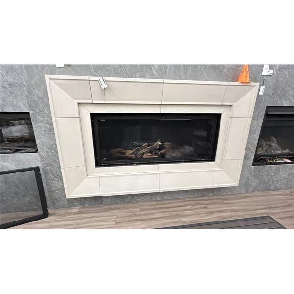NAPOLEON 62" WIDE NATURAL GAS FIREPLACE.  VECTOR 62. MODEL TLV62LN. REMOTE. $15,000 RETAIL