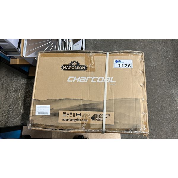 NAPOLEON CHARCOAL KETTLE GRILL. BLACK. WITH LEGS. 22" ROUND