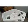 Image 2 : HOTSPRING SPOT COLLECTION 2 PERSON HOT TUB. TX MODEL. CORNER INSTALL. 11 JETS.