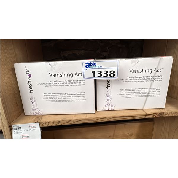 VANISHING ACT BY FRESHWATER, CALCIUM REMOVER FOR START-UP AND REFILL. RETAIL $320.