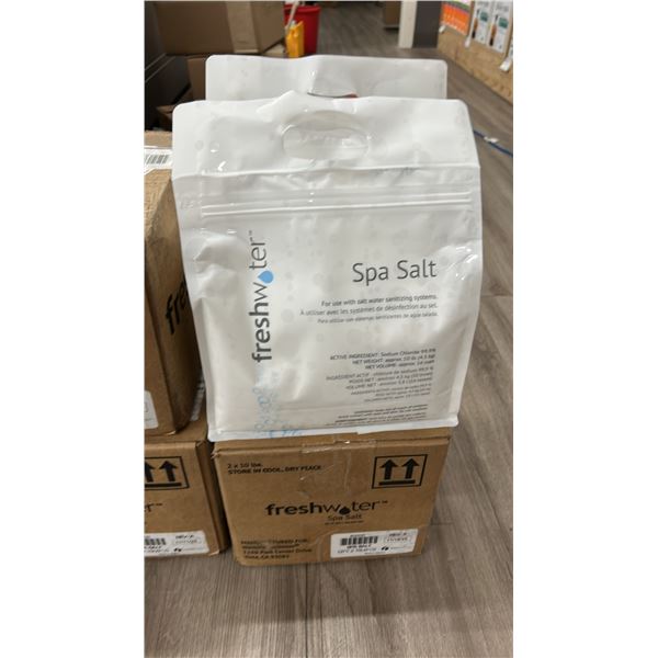 4X 10LBS SPA SALT BY FRESHWATER, FOR USE W/ SALT WATER SANITIZING SYSTEMS.