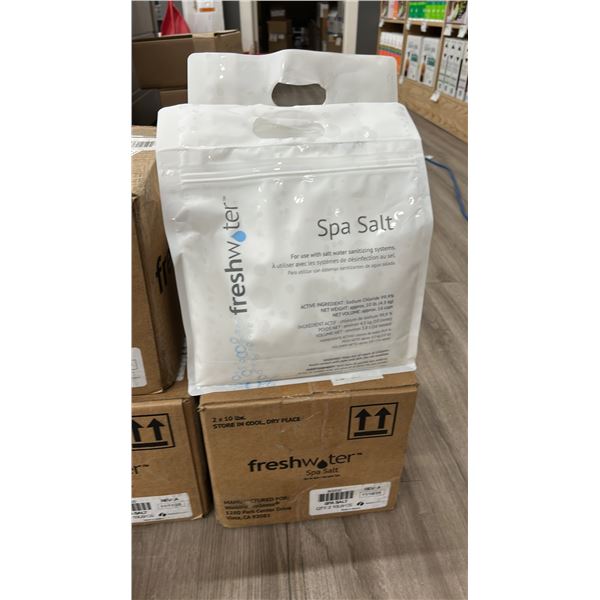 4X 10LBS SPA SALT BY FRESHWATER, FOR USE W/ SALT WATER SANITIZING SYSTEMS.