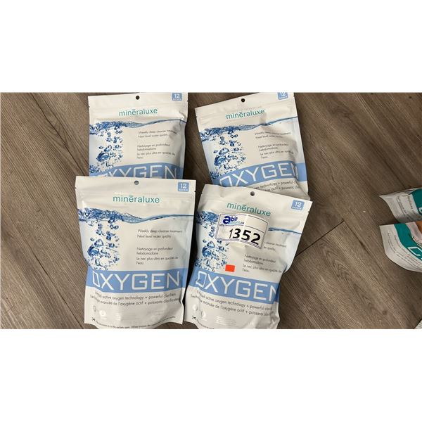 4X BAG OF OXYGEN, WEELY DEEP CLEANSE TREATMENT, BY MINERALUXE