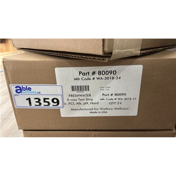 BOX OF 24, 5-WAY TEST STRIPS BY FRESHWATER