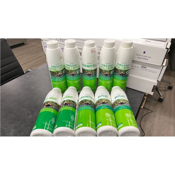 GROUP LOT. 2X STAIN & SCALE PART 1, 2X STAIN & SCALE PART 2, 2X PH MINUS, 2X PH PLUS,