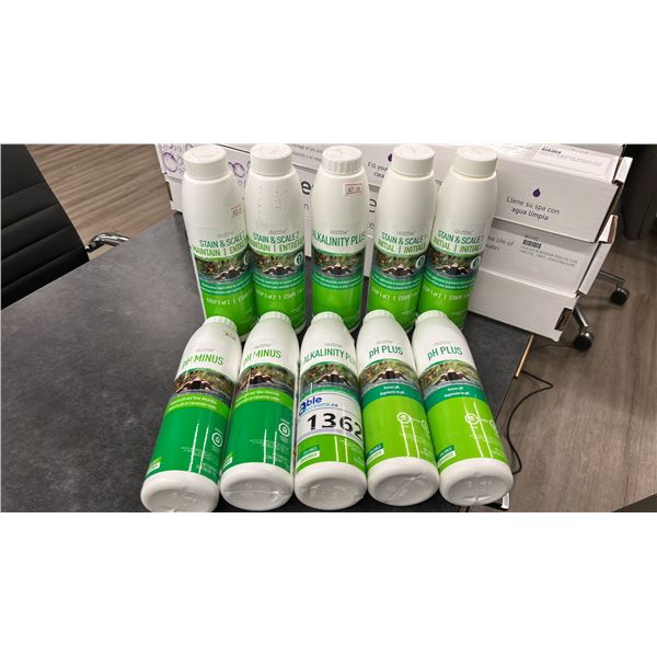 GROUP LOT. 2X STAIN & SCALE PART 1, 2X STAIN & SCALE PART 2, 2X PH MINUS, 2X PH PLUS,