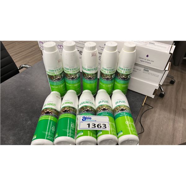 GROUP LOT. 2X STAIN & SCALE PART 1, 2X STAIN & SCALE PART 2, 2X PH MINUS, 2X PH PLUS,