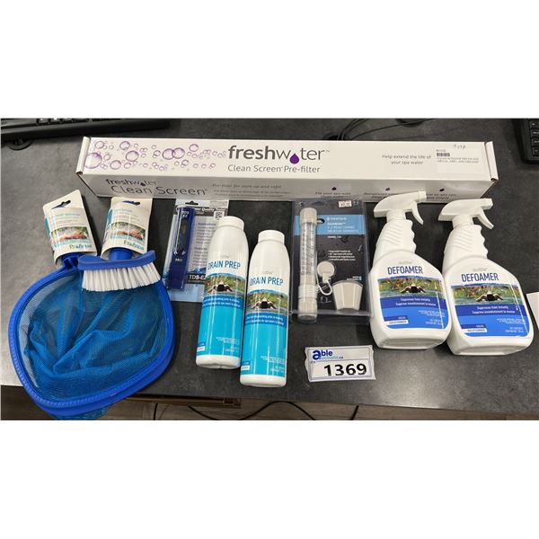 GROUP LOT. 1X CLEAN SCREEN, REMOVE ORGANIC CONTAMINANTS & METALS FROM ENTERING YOUR SPA,