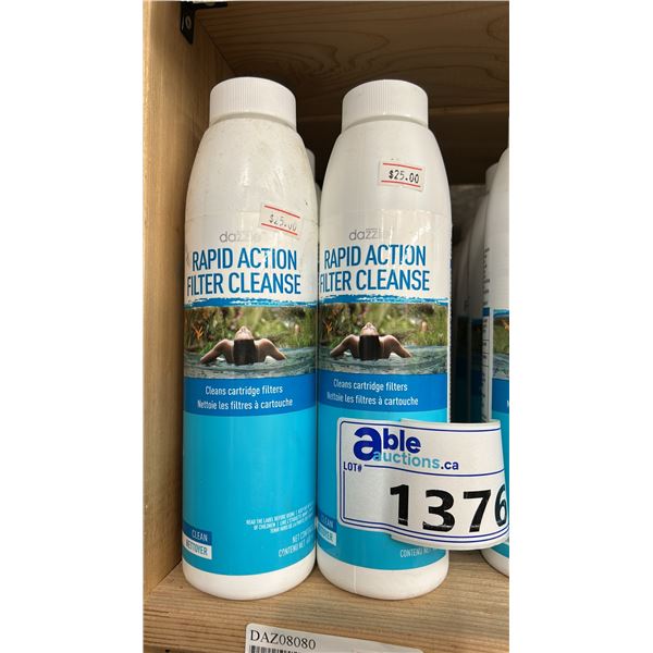 10X RAPID ACTION FILTER CLEANSE. CLEANS CARTRIDGE FILTERS BY DAZZLE. RETAIL $250