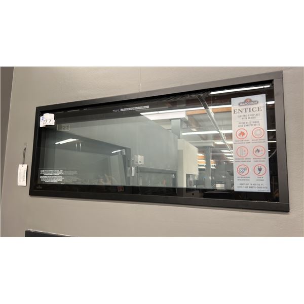 NAPOLEON ENTICE 42 WALL HANGING ELECTRIC FIREPLACE. 42" WIDE.