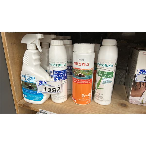 GROUP LOT. 4X COVER CLEANSE & PROTECT, CLEANS, POLISHES AND PROTECTS HOT TUB COVERS, BY DAZZLE.